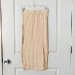Cream Color Maxi Skirt